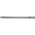 Wera Screwdriver Bit PZ3 Size, 6.35 mm Hex Drive, 110 mm Overall Length 05057776001