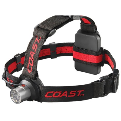 Coast HL4 LED Head Torch 145 lm Spot Beam 164 ft Range Black Plastic Housing HL4