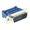 RS PRO 15 Way Straight 1.27 mm Pitch Cable D-Sub Connector Male 250V 1A 136-465