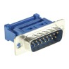 RS PRO 15 Way Straight 1.27 mm Pitch Cable D-Sub Connector Male 250V 1A 136-465