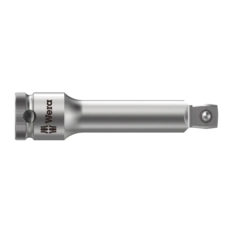 Wera Zyklop 3/8 in Drive Square Adapter Socket Chrome Vanadium Steel 76mm Overall 05003584001