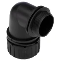 Adaptaflex Black Conduit Fitting Nominal Size 28 mm PG21 Polyamide 66 IP68 IP67 IP66 IP69K PG21