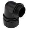 Adaptaflex Black Conduit Fitting Nominal Size 28 mm PG21 Polyamide 66 IP68 IP67 IP66 IP69K PG21