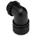 Adaptaflex Black Conduit Fitting Nominal Size 28 mm PG21 Polyamide 66 IP68 IP67 IP66 IP69K PG21