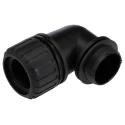 Adaptaflex Black Conduit Fitting Nominal Size 28 mm PG21 Polyamide 66 IP68 IP67 IP66 IP69K PG21