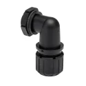 Adaptaflex Black Polyamide 66 Conduit Fitting 13 mm Nominal Size PG9 Thread with 90° Elbow ASF13/PG9/90 & AWB13