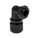 Adaptaflex Black Polyamide 66 Conduit Fitting 13 mm Nominal Size PG9 Thread with 90° Elbow ASF13/PG9/90 & AWB13