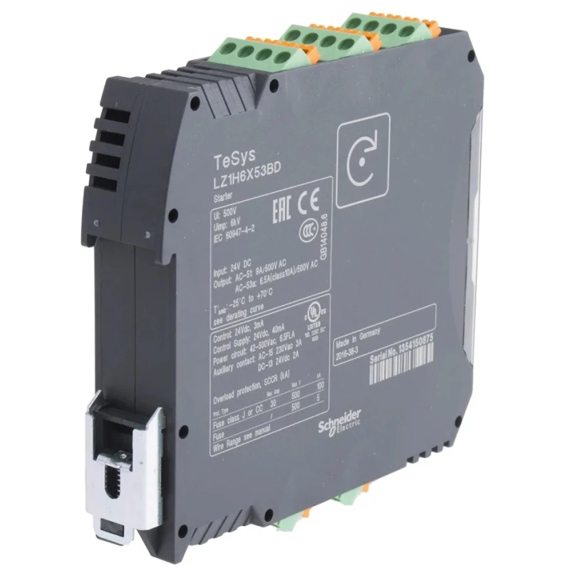Schneider Electric Advanced Motor Starter Direct on Line 3 Phase 30V 3 kW IP20 LZ1H