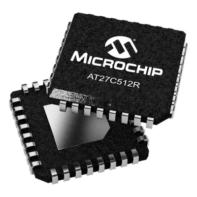 Microchip 512 kB EPROM Memory Chip 32-Pin PLCC Package Through Hole Mount AT27C512R-70JU