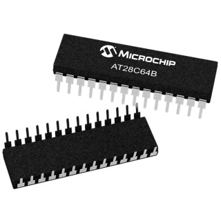 Microchip 64 kB Parallel EEPROM 28-Pin PDIP 150 ns 5 MHz AT28C64B-15PU