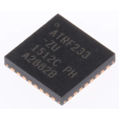Microchip ZigBee Transceiver IEEE 802.15.4, 2.4GHz, 32-Pin QFN, SPI Interface, 1.8V to 3.6V Supply AT86RF233-ZU