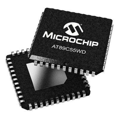 Microchip 8 bit 8051 AT89C55WD-24JU Microcontroller 24 MHz 20kB FLASH 44-Pin PLCC