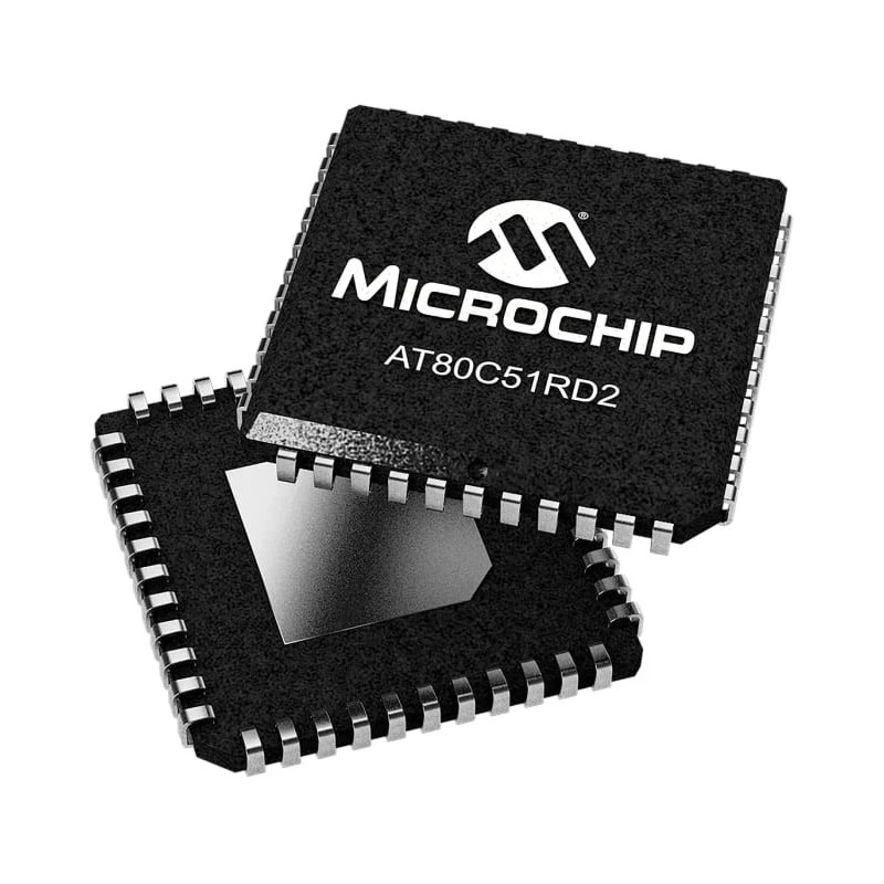 Microchip 8-bit 80C51 AT80 Microcontroller 40 MHz FLASH 44-Pin PLCC AT80C51RD2-SLSUM