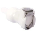Colder Products Hose Connector 6.35 mm ID Threaded Male Acetal Body White, 8.3 bar PLCD17004