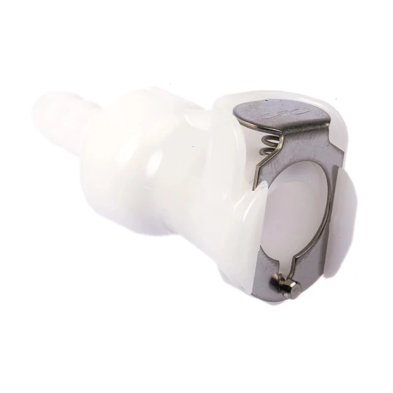 Colder Products Hose Connector 6.35 mm ID Threaded Male Acetal Body White, 8.3 bar PLCD17004