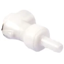 Colder Products Hose Connector 6.35 mm ID Threaded Male Acetal Body White, 8.3 bar PLCD17004
