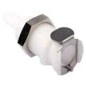 Colder Products Hose Connector Threaded 8.3 Bar Acetal Body White PLCD16004