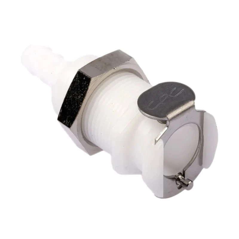 Colder Products Hose Connector Threaded 8.3 Bar Acetal Body White PLCD16004