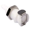Colder Products Hose Connector Threaded 8.3 Bar Acetal Body White PLCD16004