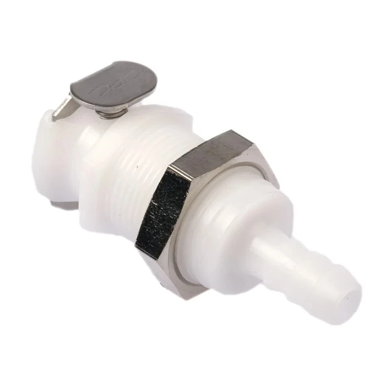 Colder Products Hose Connector Threaded 8.3 Bar Acetal Body White PLCD16004