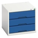 Bott Steel Drawer Storage Unit 3 Tiers 450 mm x 525 mm x 550 mm Blue Grey 16925001.11