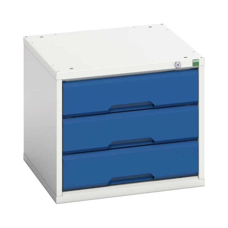 Bott Steel Drawer Storage Unit 3 Tiers 450 mm x 525 mm x 550 mm Blue Grey 16925001.11