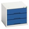 Bott Steel Drawer Storage Unit 3 Tiers 450 mm x 525 mm x 550 mm Blue Grey 16925001.11