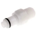 Colder Products Hose Connector Threaded Male 1/4 in NPT, Acetal Body, 8.3 bar Maximum Operating Pressure PLCD24004