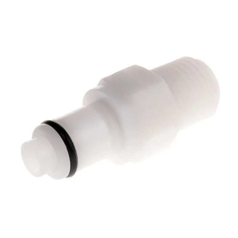 Colder Products Hose Connector Threaded Male 1/4 in NPT, Acetal Body, 8.3 bar Maximum Operating Pressure PLCD24004