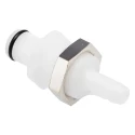 Colder Products Hose Connector 6.35 mm ID Threaded, Acetal Body, 8.3 bar Maximum Operating Pressure PLC42004