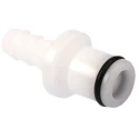 Colder Products Hose Connector 6.35 mm ID Threaded Body Acetal White 8.3 bar PLC22004