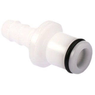 Colder Products Hose Connector 6.35 mm ID Threaded Body Acetal White 8.3 bar PLC22004