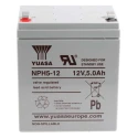 Yuasa 12 V Faston F2 Sealed Lead Acid Battery 5.1 Ah AGM Construction NPH5-12