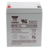 Yuasa 12 V Faston F2 Sealed Lead Acid Battery 5.1 Ah AGM Construction NPH5-12
