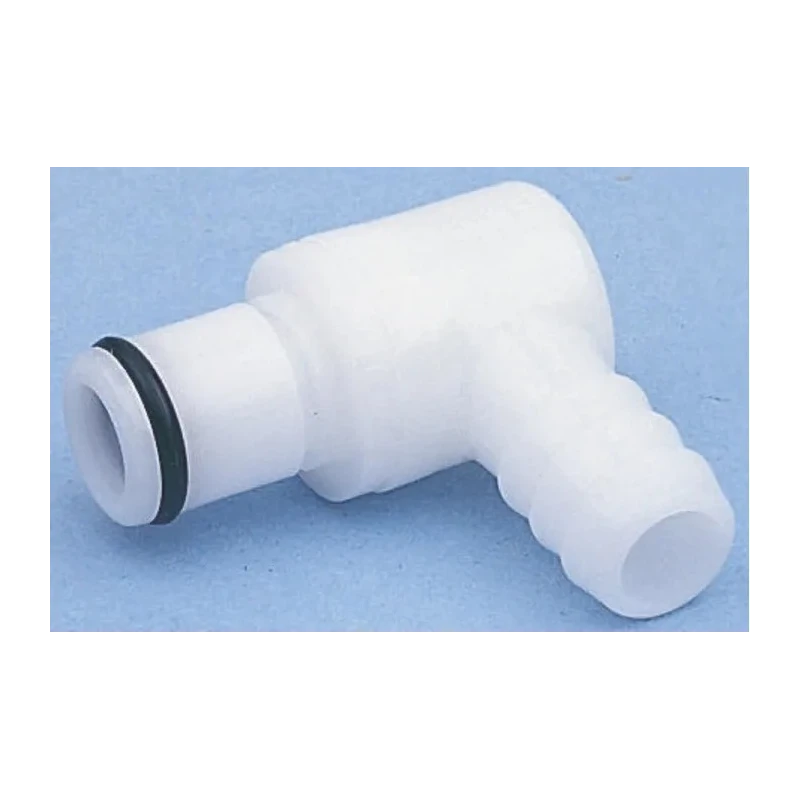 Colder Products Hose Connector 9.53 mm ID Threaded Acetal Body White, 8.3 Bar PLC23006