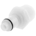 Colder Products Hose Connector Threaded 3/8 in Male NPT Acetal Body White 8.3 bar PLCD24006