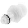 Colder Products Hose Connector Threaded 3/8 in Male NPT Acetal Body White 8.3 bar PLCD24006