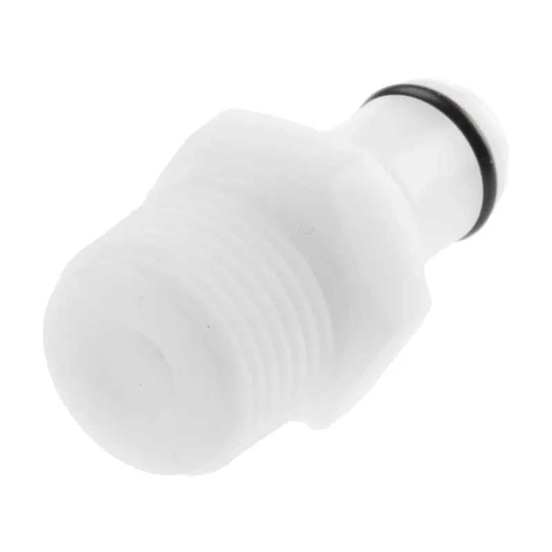 Colder Products Hose Connector Threaded 3/8 in Male NPT Acetal Body White 8.3 bar PLCD24006