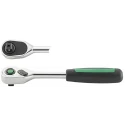 STAHLWILLE 9.53 mm Alloy Steel Ratchet with Chrome Finish, Ratchet Handle 193mm Overall 12111020