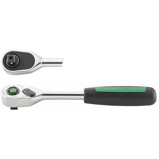 STAHLWILLE 9.53 mm Alloy Steel Ratchet with Chrome Finish, Ratchet Handle 193mm Overall 12111020