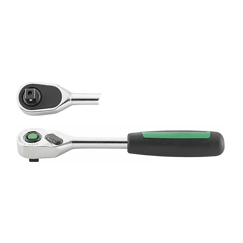 STAHLWILLE 9.53 mm Alloy Steel Ratchet with Chrome Finish, Ratchet Handle 193mm Overall 12111020