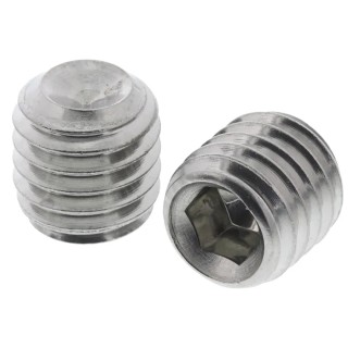RS PRO Stainless Steel M8 x 8 mm Plain Cup Grub Screw DIN 916 137-859