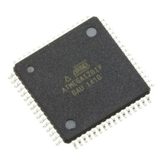 Microchip 8 bit AVR ATmega Microcontroller 8 MHz 128kB FLASH 64-Pin TQFP ATMEGA1281V-8AU
