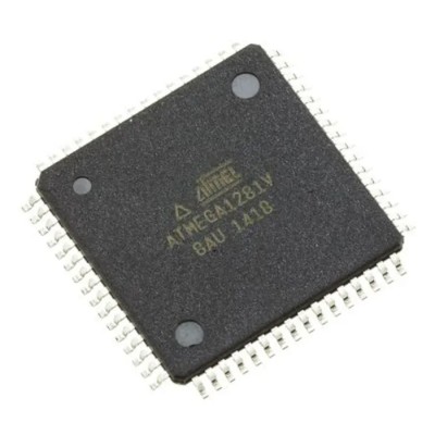 Microchip 8 bit AVR ATmega Microcontroller 8 MHz 128kB FLASH 64-Pin TQFP ATMEGA1281V-8AU