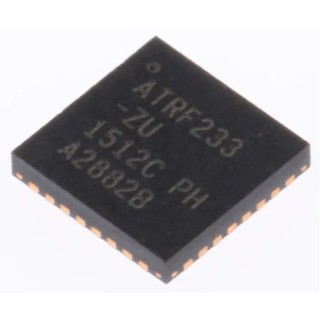 Microchip ZigBee Transceiver 2.4GHz IEEE 802.15.4 O-QPSK Modulation 32-Pin QFN Surface Mount AT86RF233-ZU