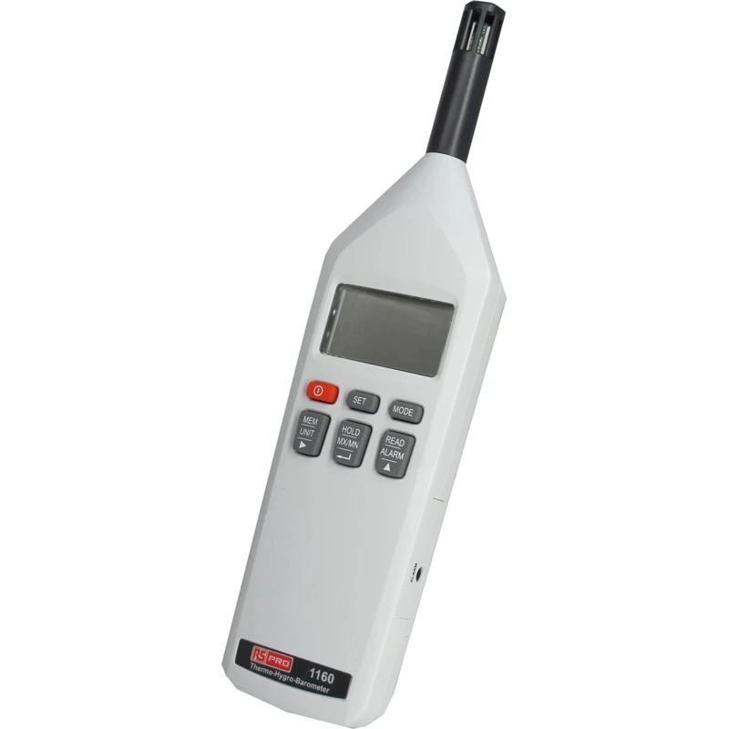 RS PRO Digital Hygrometer with USB Interface, ±0.4 °C Temperature Accuracy, ±3 %RH Humidity Accuracy, 100°C Max 127-8296