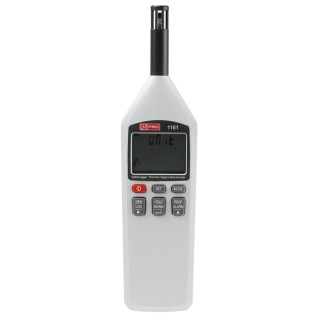 RS PRO Digital Hygrometer with USB Interface, Temperature Accuracy ±0.4 °C, Humidity Accuracy ±3 %RH, Max Temp 100 127-8297