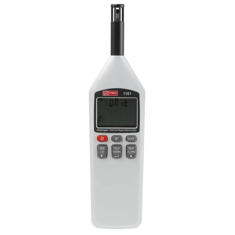 RS PRO Digital Hygrometer with USB Interface, Temperature Accuracy ±0.4 °C, Humidity Accuracy ±3 %RH, Max Temp 100 127-8297