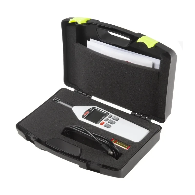 RS PRO Digital Hygrometer with USB Interface, Temperature Accuracy ±0.4 °C, Humidity Accuracy ±3 %RH, Max Temp 100 127-8297