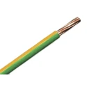 RS PRO 6491X Series Yellow Green 2.5 mm² Solid Copper Hook Up Wire 450/750 V 100 m Length 3.4 mm Diameter PVC Jacket 138-938